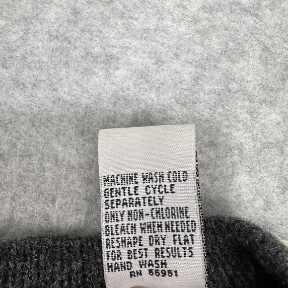 Holiday Lodge by Northcrest Sweater WMNS L Gray Mitten Embroidery Ugly Christmas - Picture 6 of 8